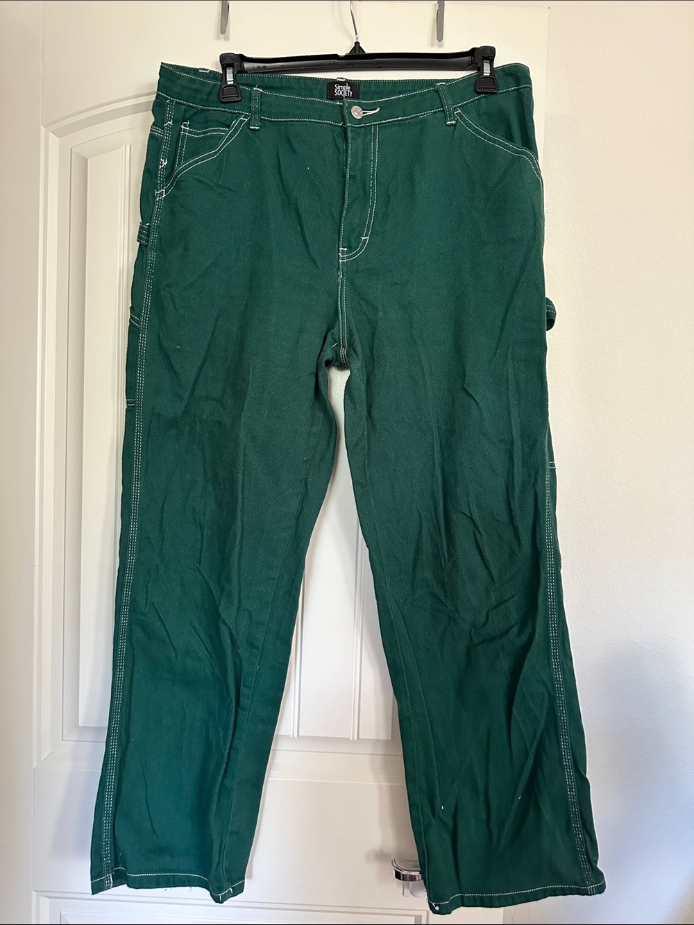 Green Carpenter Pants Size 17 Size 33